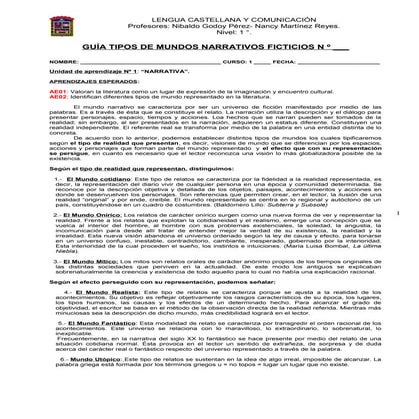 Guia tipos de mundos narrativos 2013