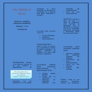 Guia turistica de boyaca