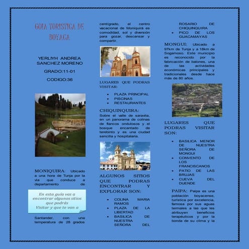 Guia turistica de boyaca