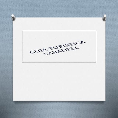 Guia turistica sabadell