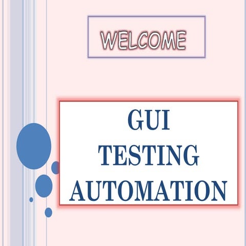 Gui automation framework
