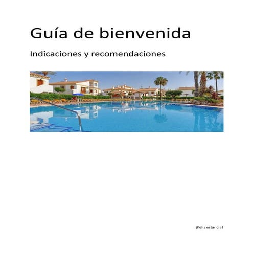 Guía de bienvenida Vera Coast