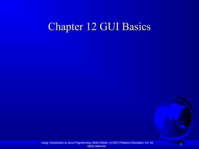 Graphic User Interface (GUI) Presentation