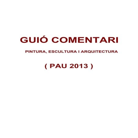 GUIÓ PER COMENTAR UNA PINTURA (PAU 2020)