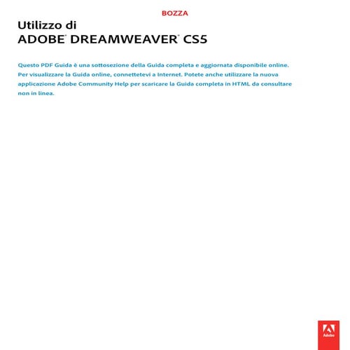 Guida di dreamweaver cs5