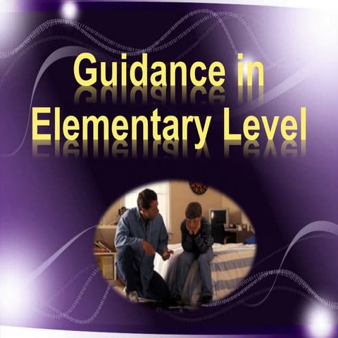 Guidance in Elementary Level