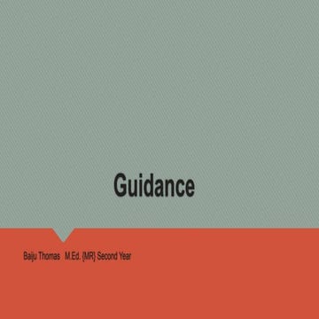 Guidance and Counceling by baiju thomas