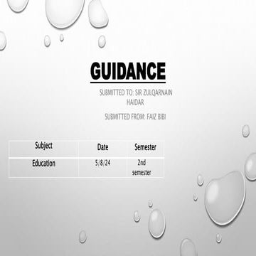 Guidance.pptx guidance of children as well as the next generation for career