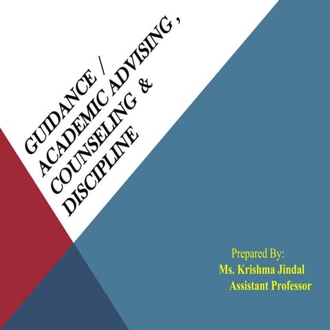 guidance--unit 1 semester-5 bsc nursing.