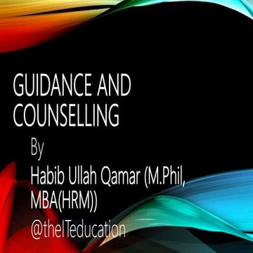 Guidance and counselling