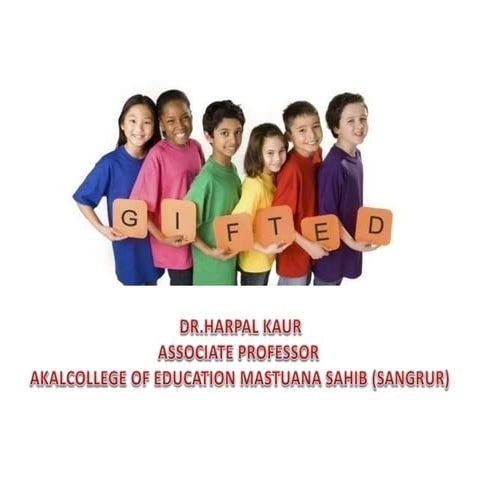 Guidance for gifted children