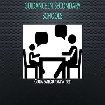 Guidance in secondary schools