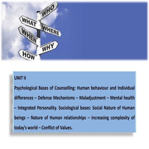 Guidance and Counselling