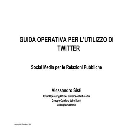 Guida operativa twitter con case study