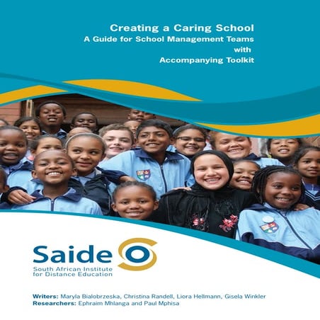 Creating a Caring School: A Guide for School Management Teams Learning Guide
