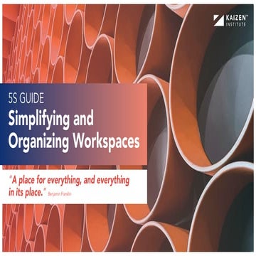 Guide-5S  Kaizen matters for continuous improvement