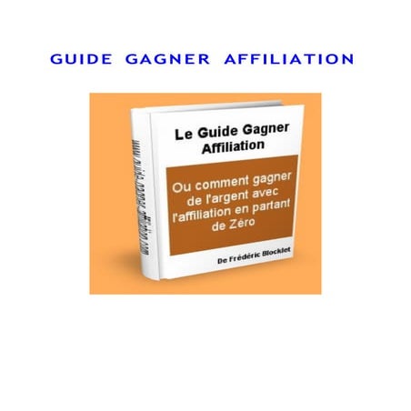 Guide gagner-affiliation | PDF
