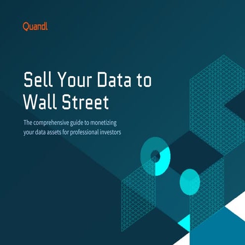 Comprehensive Guide to Monetizing Alternative Data for Wall Street ...