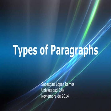 Guide 4 types of paragraphs