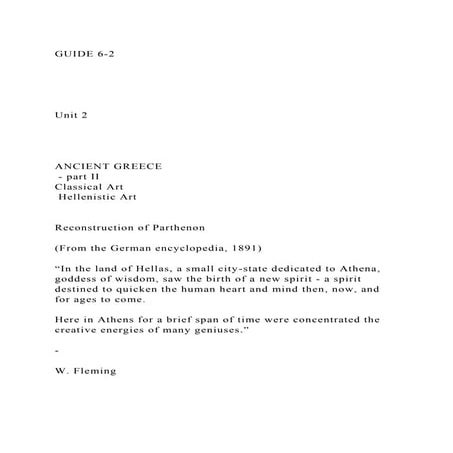 GUIDE 6-2Unit 2ANCIENT GREECE - part IICla.docx