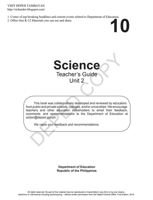 Guide answer g10 unit 2