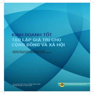 Kinh doanh tốt tạo lập giá trị cho ...