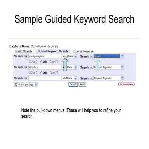 Guided Keyword Search