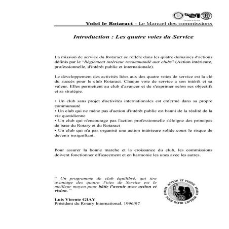 Guide de fonctionnement des commissions