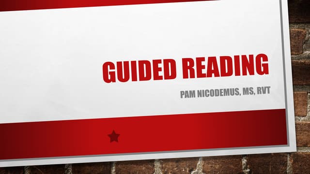 Guided reading