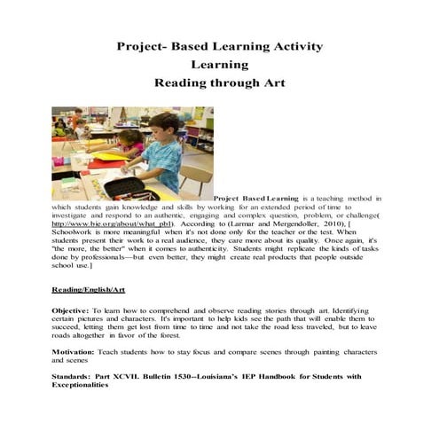 Guided Reading, PBL  by bridgette johnson
