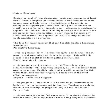 Guided ResponseReview several of your classmates’ posts and res.docx