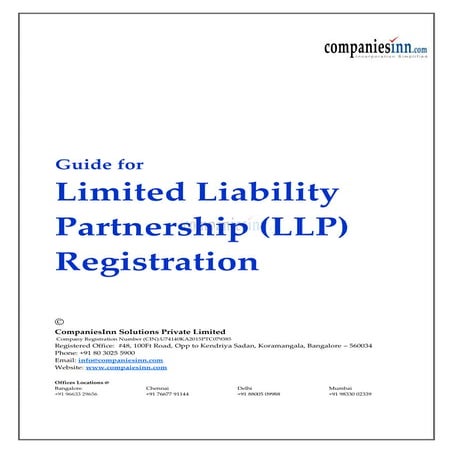 Guide for Limited Liability Partnership (LLP) Registration
