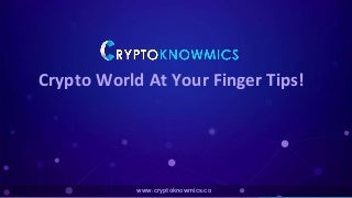 How We Improved Our Crypto Ico In A Single Week(Month, Day)
