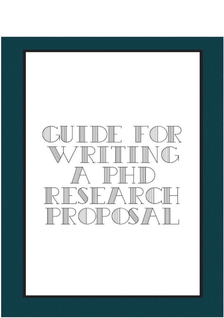 What are the components of a research proposal picture