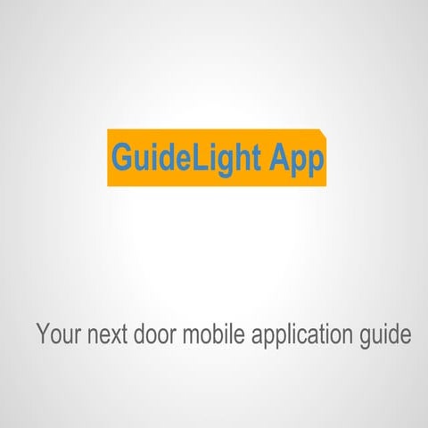 Guide light app