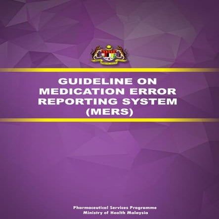 guideline medication error reporting system