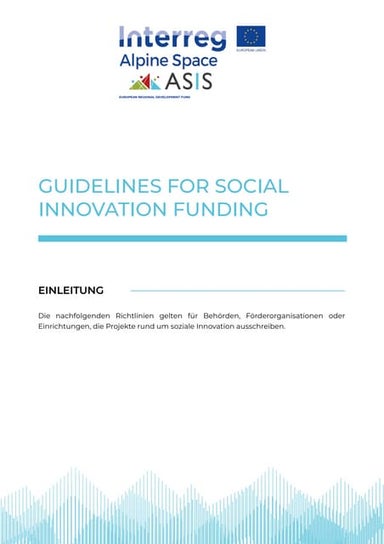 ASIS - GUIDELINE #5 – DE - Guidelines for social innovation funding
