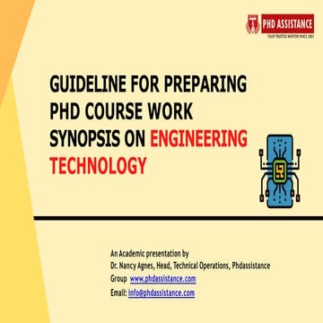 Guideline for Preparing PhD Course Work Synopsis on Engineering Technology - ...