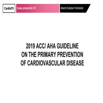 2019 ACC/AHA Primary Prevention Guidelines | PDF