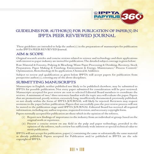 Guidelines For Authors For Publication Of Paper Pdf