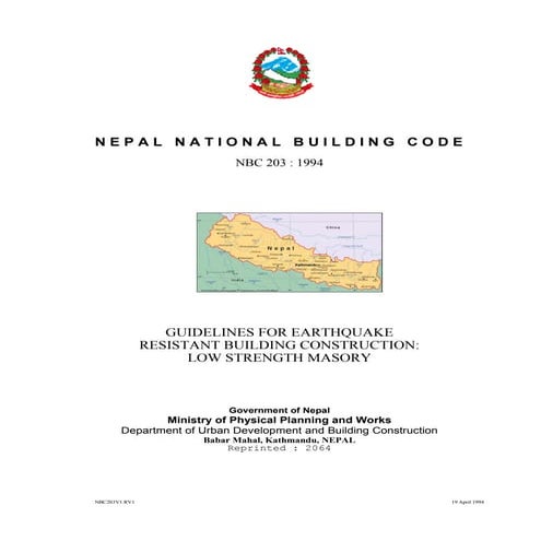Guidelines for earthquake low strength | PDF