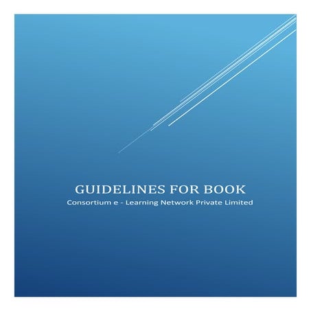 Guidelines for e books