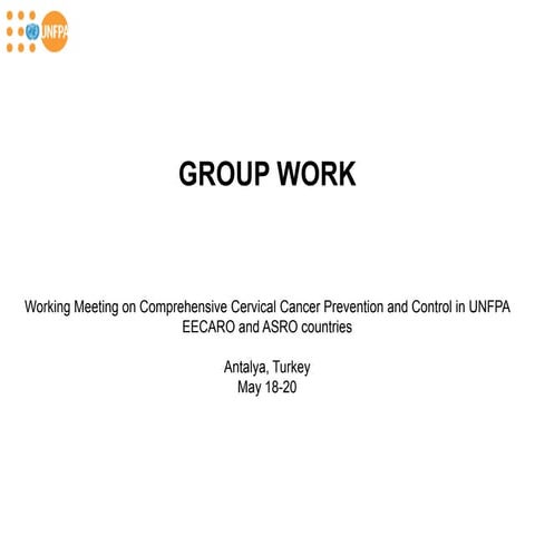 Guidelines for group work