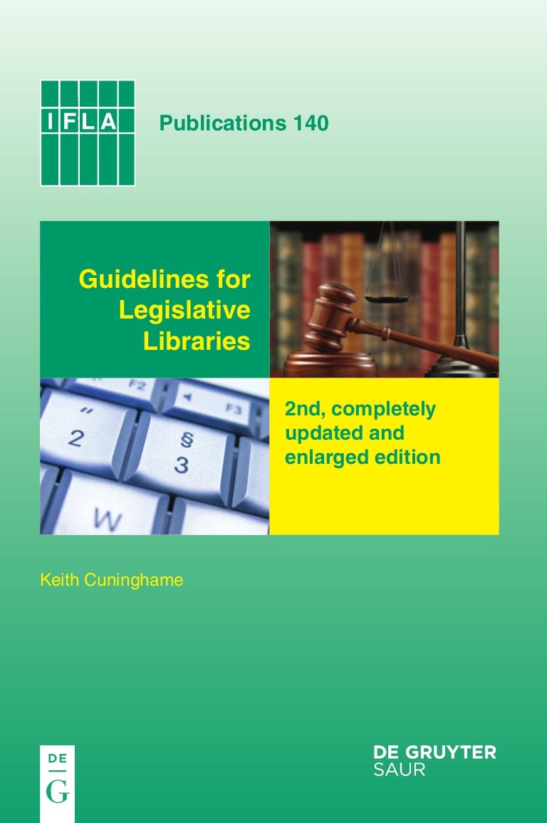 Guidelines for legislative libraries