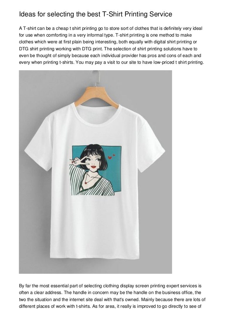 what is the best t shirt for printing