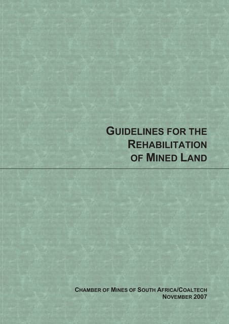 Land reclamation and mine closure in coal mining.pptx