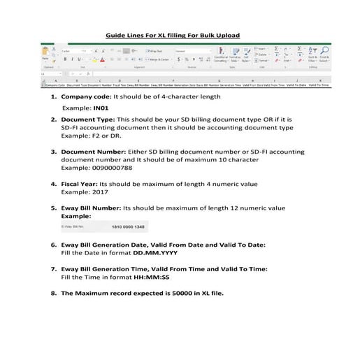 Guidelines for xl_filling