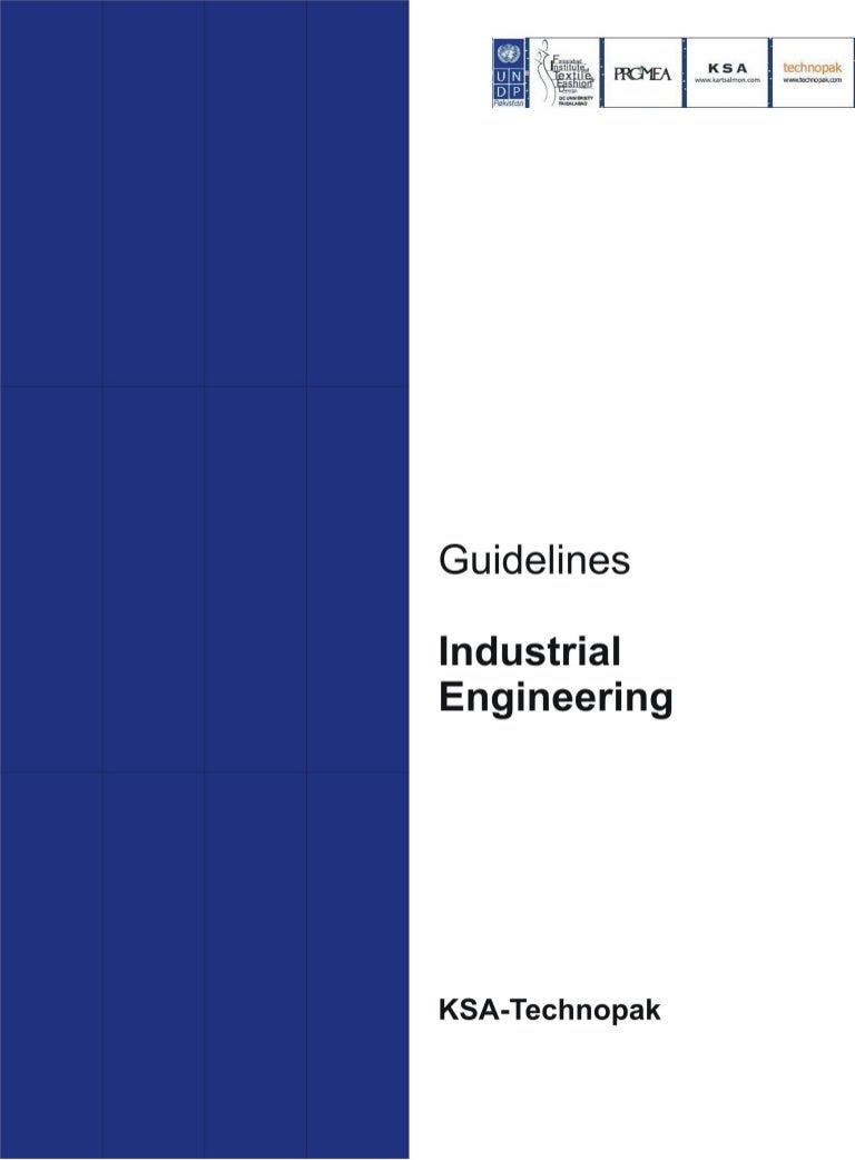 Guidelines industrial engineering