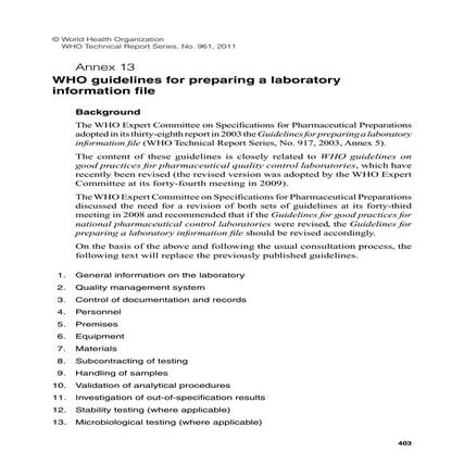 Guidelines for Preparing Laboratory Information File
