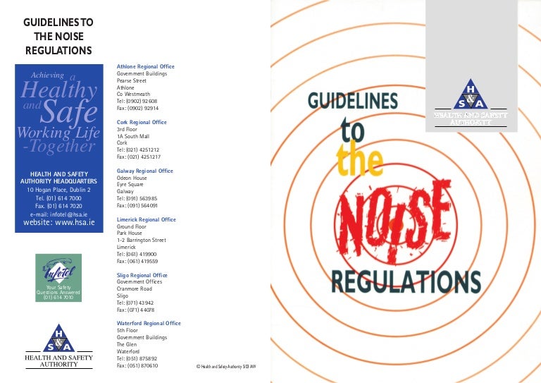 Guidelines to the noise regulations